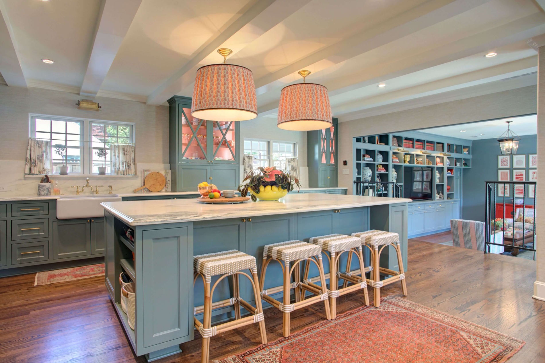 Dallas Kitchen Remodel with Light Blue Cabinets