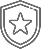 A soccer ball inside a circle with two curved lines on the right, resembling a simple, stylized sports or soccer icon.